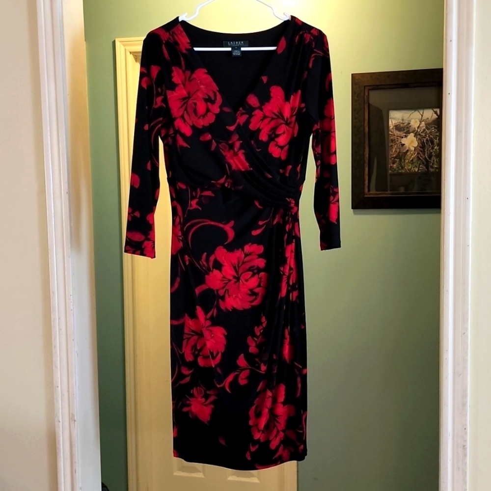 Ralph Lauren black floral dress